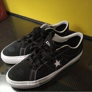 Converse One Star Pro Cons Black and White Suede